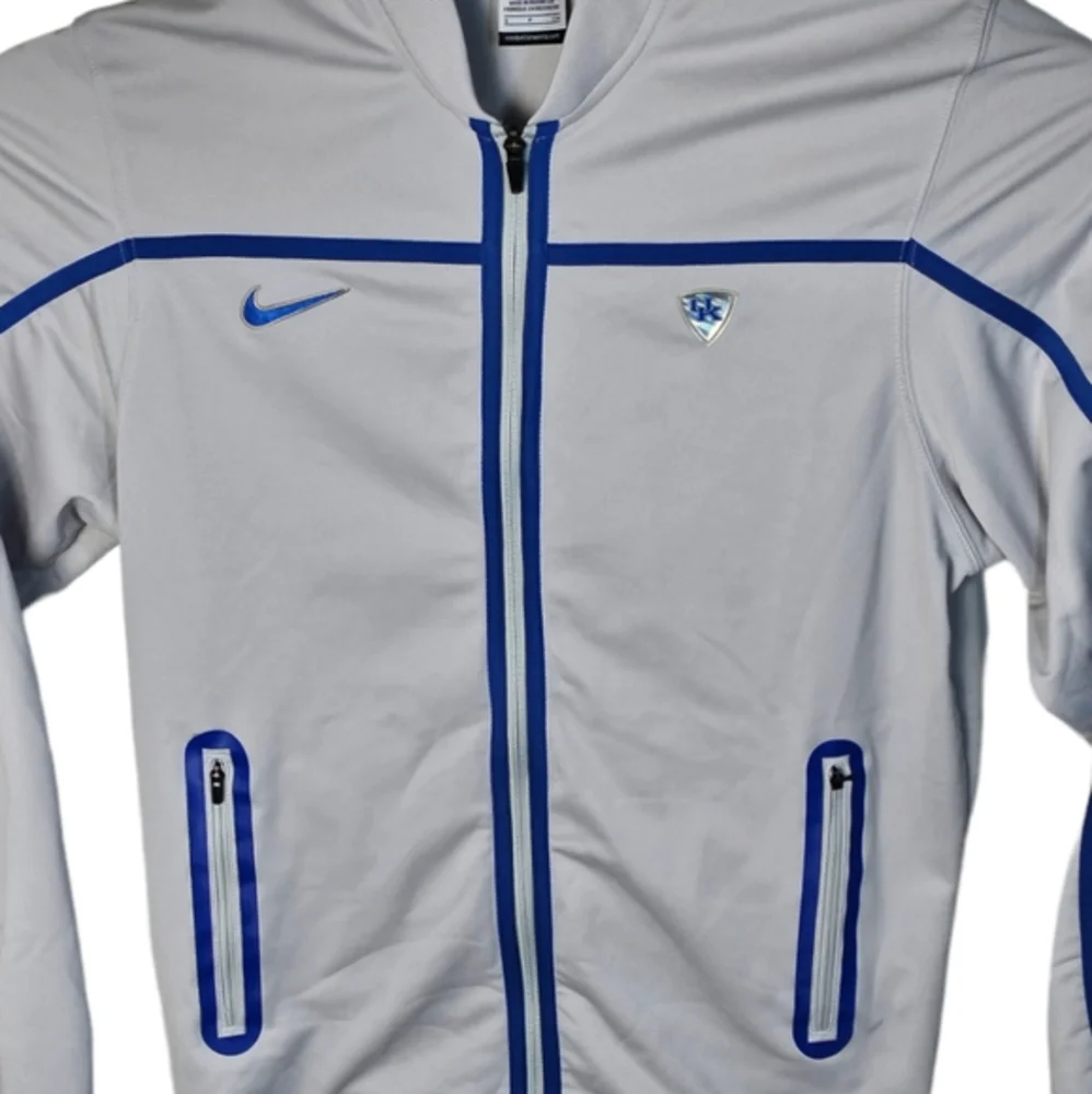 Nike Men's Dri-FIT Elite Full Zip NCAA‎ Kentucky Wildcats Gray Jacket Size Small